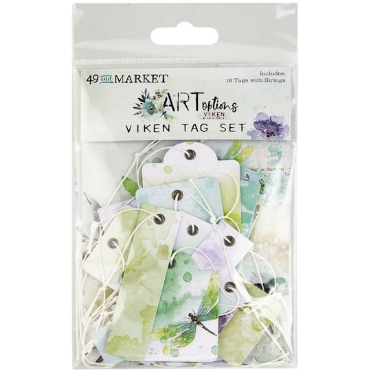 49 and Market ARToptions Viken Watercolor Tag Set